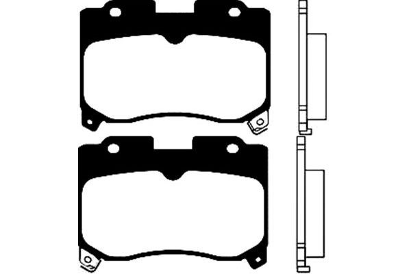 KAVO PARTS Комплект тормозных колодок, дисковый тормоз BP-9034